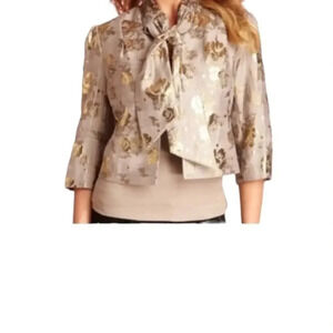Juicy Couture Gilded Cherry Blossom‎ Tie Jacket 8 NWT